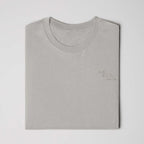 The After-Hours Tee in storm grey, detail view