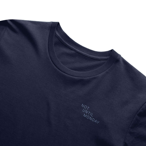 The After-Hours Tee in navy, alternate view
